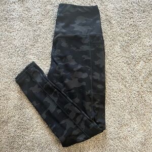 Camo Print Danskin High Waisted Leggings with Pockets